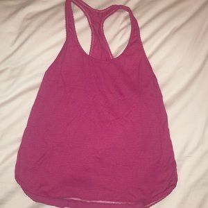 Lululemon flowy pink tank top size 4
